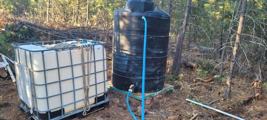 water tank on top of hill