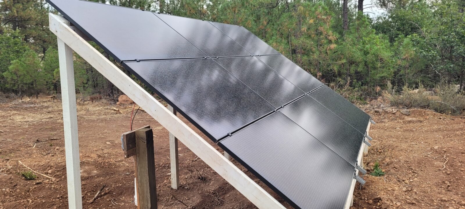 Solar panels installed at Stony Oasis Farms.